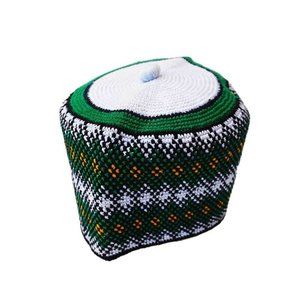 Nigeria Africa handwoven aboki mallam hat cap